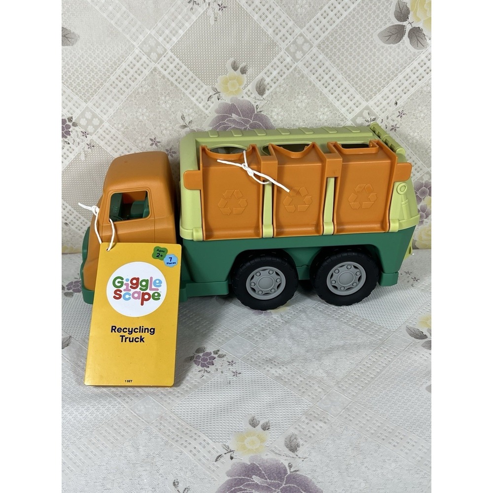 Gigglescape Recycling Truck Plastic Toy‎ Vehicle 7 Pieces Unisex Kids Age 2+